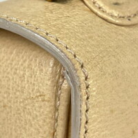 Gucci Bamboo Handbag Beige Leather - Picture 4 of 9